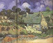 Vincent Van Gogh Thatched Cottages in Cordeville (nn04) USA oil painting artist